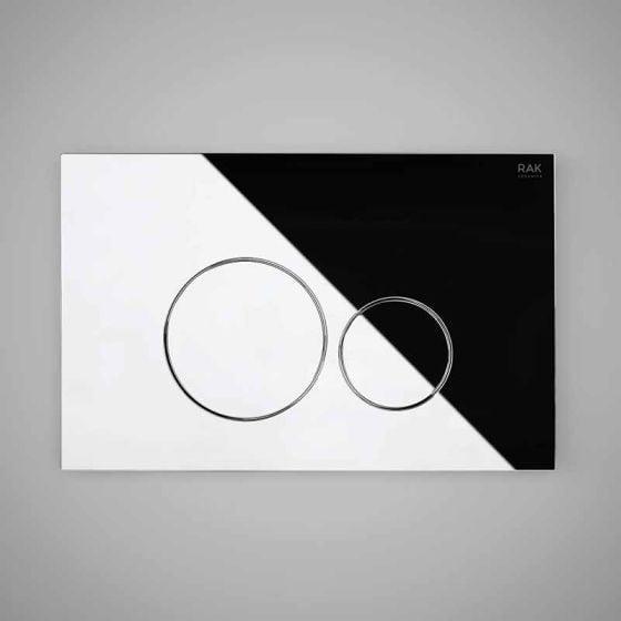 RAK Ceramics Ecofix Flush Plate With Round Push Plates | Polished Chro