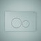 RAK Ceramics Ecofix Flush Plate With Round Push Plates | White | FSRAKPPL003