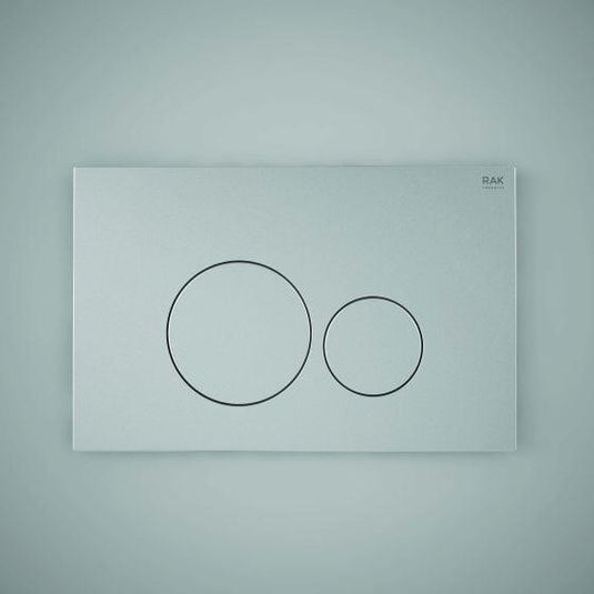 RAK Ceramics Ecofix Flush Plate With Round Push Plates - White - FSRAKPPL003 - Envy Bathrooms Ltd