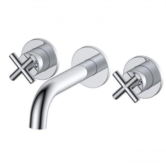 RAK Ceramics Ella 3 Hole Wall Mounted Basin Mixer - Chrome - RAKELL3010 - Envy Bathrooms Ltd