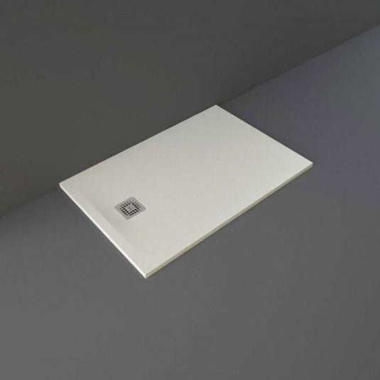 RAK Ceramics Feeling 1200 x 800mm Stone Effect Shower Tray with Anti-Slip - Greige - RFST080120S505 - Envy Bathrooms Ltd