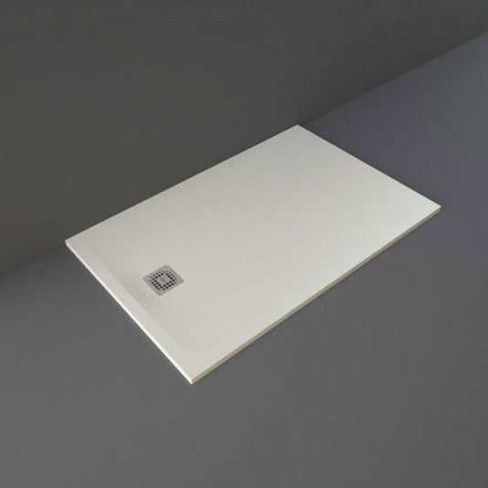 RAK Ceramics Feeling 1400 x 900mm Stone Effect Shower Tray with Anti-Slip - Greige - RFST090140S505 - Envy Bathrooms Ltd