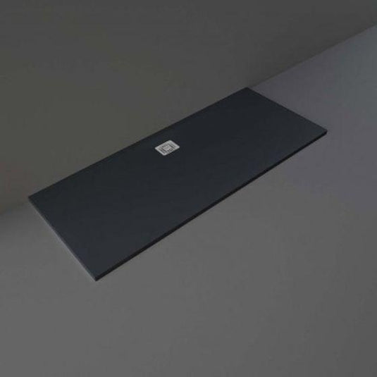 RAK Ceramics Feeling 1700 x 700mm Bath Replacement Shower Tray RAK Ceramics Solid - Black - RFBR070170S504 - Envy Bathrooms Ltd