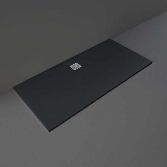RAK Ceramics Feeling 1700 x 800mm Bath Replacement Shower Tray RAK Ceramics Solid - Black - RFBR080170S504 - Envy Bathrooms Ltd