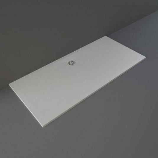 RAK Ceramics Feeling 1800 x 800mm Bath Replacement Shower Tray RAK Ceramics Solid - Grey - RFBR080180S503 - Envy Bathrooms Ltd