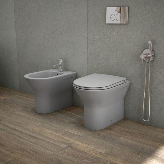 RAK Ceramics Feeling Back to Wall Bidet - Matt Grey - RST14503A - Envy Bathrooms Ltd