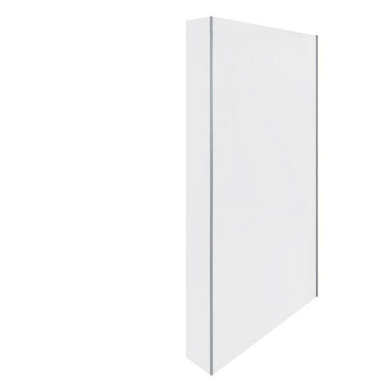 RAK Ceramics Feeling Fixed Return Glass Deflector Panel 2000mm x 250mm (Inc Fixings) - Chrome - RAKFRP100 - Envy Bathrooms Ltd