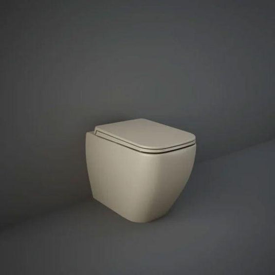 RAK Ceramics Feeling Rimless Back to Wall Toilet Pan - Matt Cappuccino - MP34514A - Envy Bathrooms Ltd