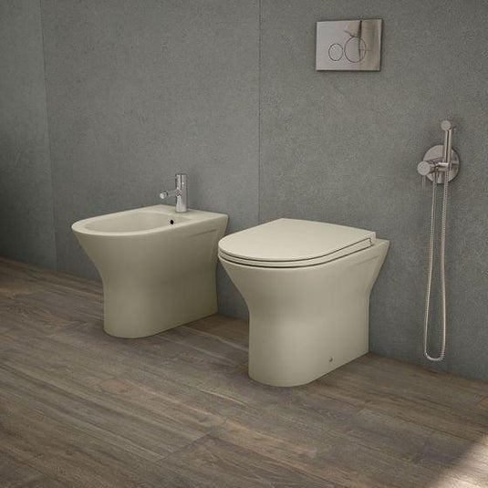RAK Ceramics Feeling Rimless Back to Wall Toilet Pan - Matt Cappuccino - RST19514A - Envy Bathrooms Ltd