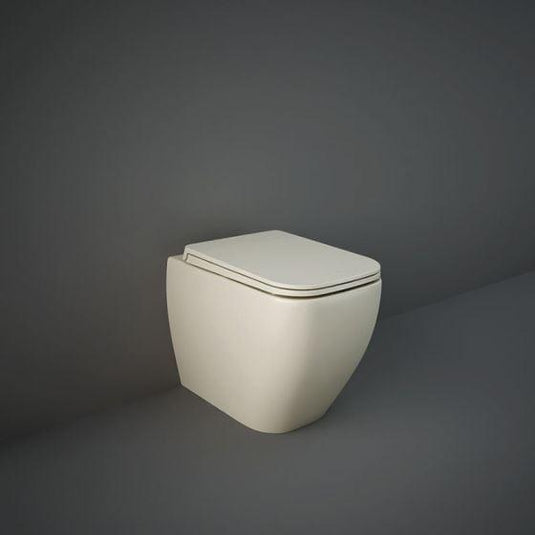 RAK Ceramics Feeling Rimless Back to Wall Toilet Pan - Matt Greige - MP34505A - Envy Bathrooms Ltd