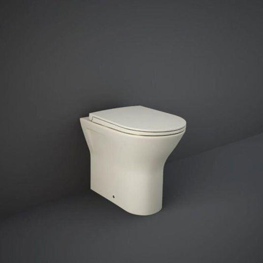 RAK Ceramics Feeling Rimless Back to Wall Toilet Pan - Matt Greige - RST19505A - Envy Bathrooms Ltd