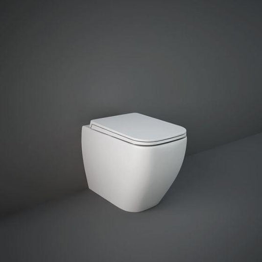 RAK Ceramics Feeling Rimless Back to Wall Toilet Pan - Matt White - MP34500A - Envy Bathrooms Ltd