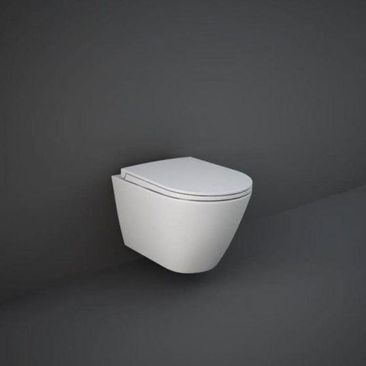 RAK Ceramics Feeling Rimless Wall Hung Pan - Matt White - RST23500A - Envy Bathrooms Ltd