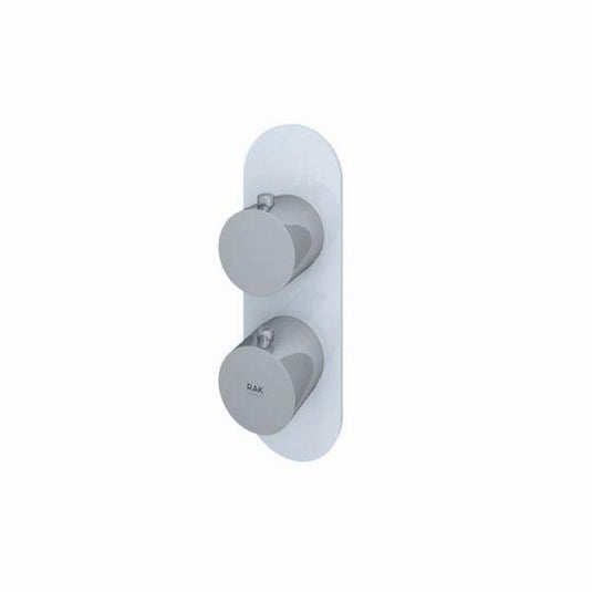 RAK Ceramics Feeling Round Shower Valve Single Outlet Thermostatic - White - RAKFSV1500R - Envy Bathrooms Ltd