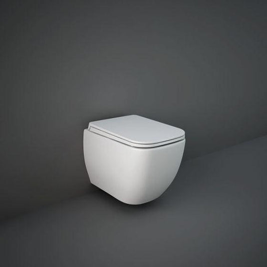 RAK Ceramics Feeling Soft Close Toilet Seat & Cover - Matt White - MPSC3901500 - Envy Bathrooms Ltd