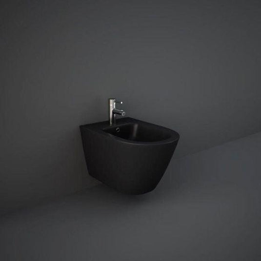 RAK Ceramics Feeling Wall Hung Bidet Toilet - Matt Black - RST07504A - Envy Bathrooms Ltd