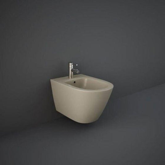 RAK Ceramics Feeling Wall Hung Bidet Toilet - Matt Cappuccino - RST07514A - Envy Bathrooms Ltd