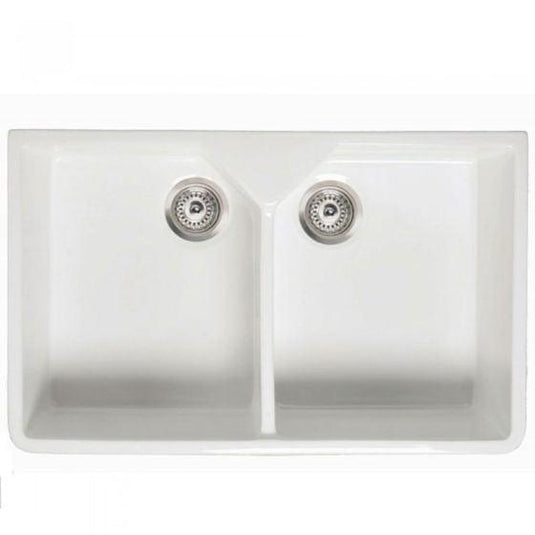 RAK Ceramics Gourmet Sink 10 - Double Bowl Kitchen Sink - OC124AWHA - Envy Bathrooms Ltd