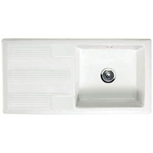 RAK Ceramics Gourmet Sink 4 - Single Bowl Kitchen Sink with Reversible Drainer - OC176AWHA - Envy Bathrooms Ltd