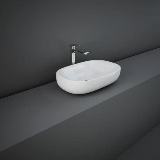 RAK Ceramics Illusion Countertop Wash Basin 60cm (No Overflow) - ILLCT6000AWHA - Envy Bathrooms Ltd