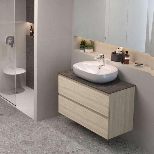 RAK Ceramics Illusion Countertop Wash Basin 60cm (No Overflow) - ILLCT6000AWHA - Envy Bathrooms Ltd