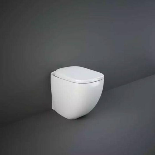 RAK Ceramics Illusion Rimless Back to Wall Toilet Pan - Alpine White - ILLWC1346AWHA - Envy Bathrooms Ltd