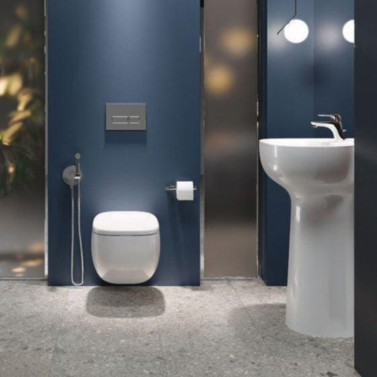 RAK Ceramics Illusion Rimless Wall Hung WC Pan with Hidden Fixations - Alpine White - ILLWC1446AWHA - Envy Bathrooms Ltd