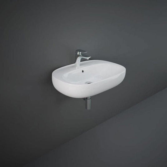 RAK Ceramics Illusion Wall Hung Wash Basin 65cm 1TH - ILLWB6501AWHA - Envy Bathrooms Ltd