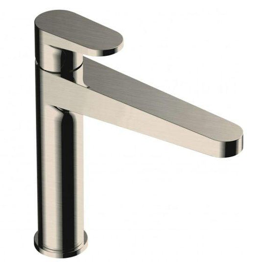 RAK Ceramics Ischia Mid Height Basin Mixer - Brushed Nickel - RAKISH3016N - Envy Bathrooms Ltd