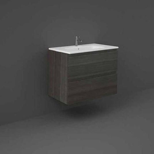 RAK Ceramics Joy Cloakroom Vanity Unit 80cm - Moka Walnut - JOYWH080MOK - Envy Bathrooms Ltd