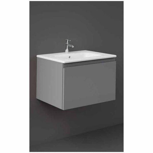 RAK Ceramics Joy Uno Wall Hung Vanity Unit 60cm - Urban Grey - UNOWH060UGY - Envy Bathrooms Ltd