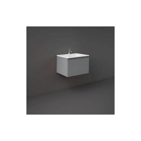 RAK Ceramics Joy Uno Wall Hung Vanity Unit 80cm - Grey Elm - UNOWH080EGY - Envy Bathrooms Ltd