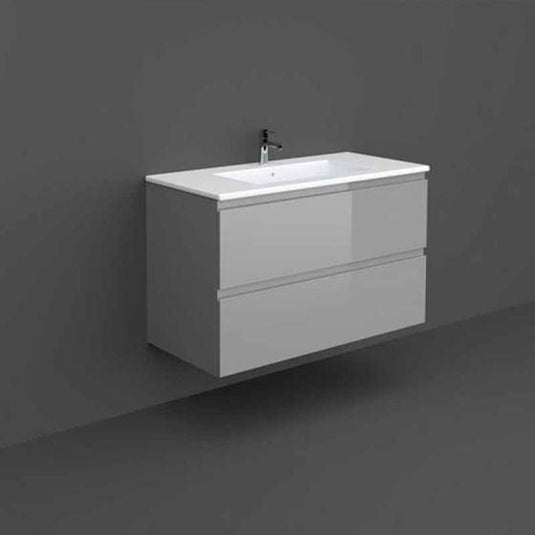 RAK Ceramics Joy Wall Hung Vanity Unit 100cm - Urban Grey - JOYWH100UGY - Envy Bathrooms Ltd