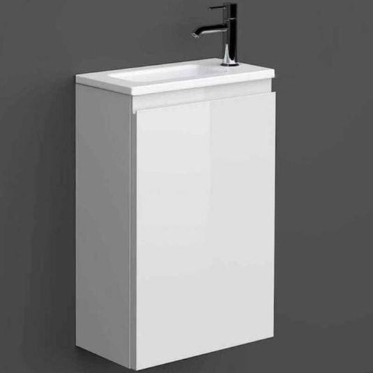 RAK Ceramics Joy Wall Hung Vanity Unit 40cm - Pure White - JOYWH040PWH - Envy Bathrooms Ltd