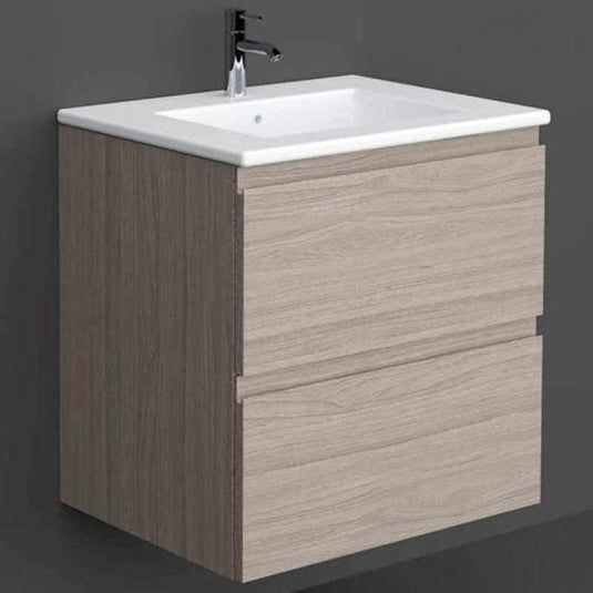 RAK Ceramics Joy Wall Hung Vanity Unit 60cm - Grey Elm - JOYWH060EGY - Envy Bathrooms Ltd