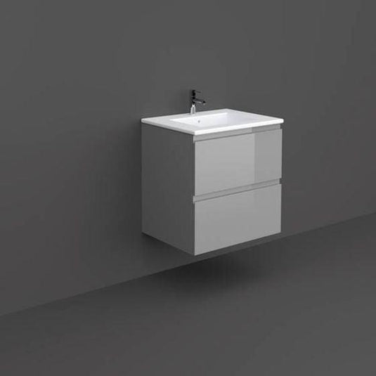 RAK Ceramics Joy Wall Hung Vanity Unit 60cm - Urban Grey - JOYWH060UGY - Envy Bathrooms Ltd