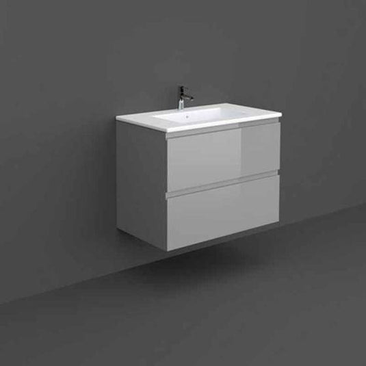 RAK Ceramics Joy Wall Hung Vanity Unit 80cm Urban Grey - JOYWH080UGY - Envy Bathrooms Ltd