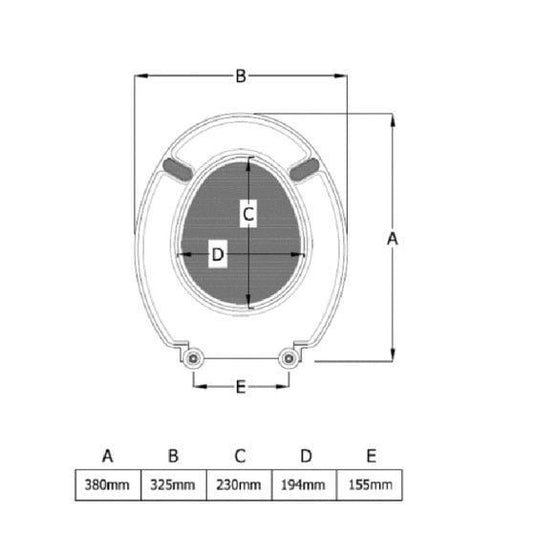 RAK Ceramics Junior Standard Toilet Seat without Lid - White - YFG076W - Envy Bathrooms Ltd