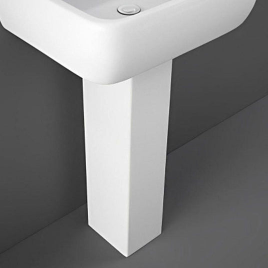 RAK Ceramics Metropolitan Full Pedestal For 52cm Basin - MS0102AWHA - Envy Bathrooms Ltd