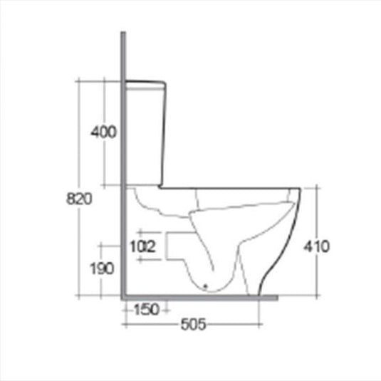 RAK Ceramics Moon Close Coupled Dual Flush Cistern - Alpine White - HAR10AWHA - Envy Bathrooms Ltd