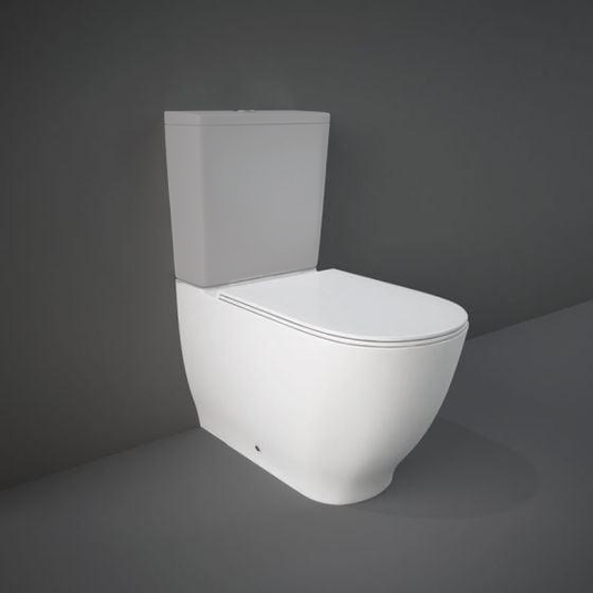 RAK Ceramics Moon Close Coupled Toilet Pan - Alpine White - HAR16AWHA