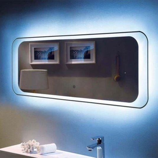 RAK Ceramics Moon Led Mirror With On/Off Switch And Demister Pad 1200 x 500mm - RAKHAR5001 - Envy Bathrooms Ltd