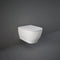 RAK Ceramics Moon Rimless Wall Hung Pan with Hidden Fixations - Alpine White - HAR19AWHA