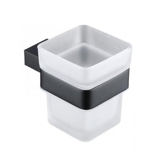 RAK Ceramics Moon Single Tumbler and Holder Wall Mounted - Black - RAKMOO9903B - Envy Bathrooms Ltd