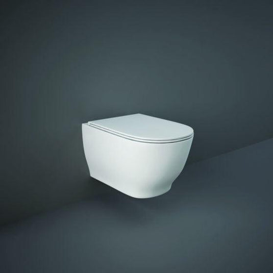 RAK Ceramics Moon Wall Hung WC Pan - Alpine White - HAR13AWHA - Envy Bathrooms Ltd