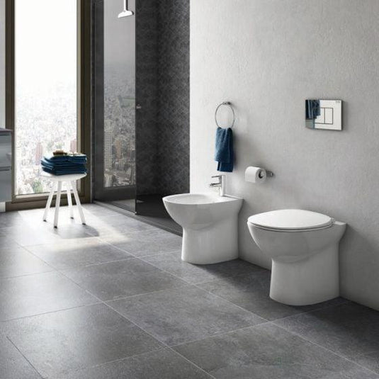 RAK Ceramics Morning Rimless Back to Wall Toilet Pan - White - MORWC1346AWHA - Envy Bathrooms Ltd