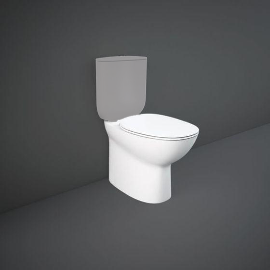 RAK Ceramics Morning Rimless Close Coupled Toilet Pan - Alpine White - MORWC1145AWHA