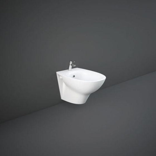 RAK Ceramics Morning Wall Hung Bidet With Exposed Fitting - MORBD2100AWHA - Envy Bathrooms Ltd