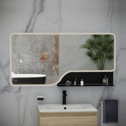 RAK Ceramics Ornate 600 x 1200mm LED Illuminated Mirror - Brushed Nickel - RAKORNBN5003 - Envy Bathrooms Ltd