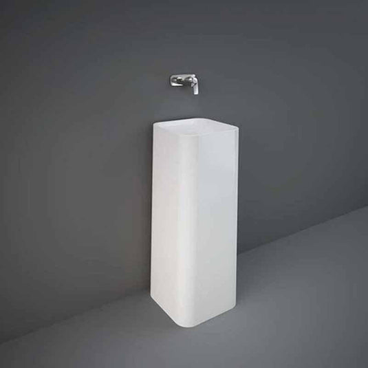 RAK Ceramics Petit Free Standing Wash Basin Square - Alpine White - PETFS23600AWHA - Envy Bathrooms Ltd